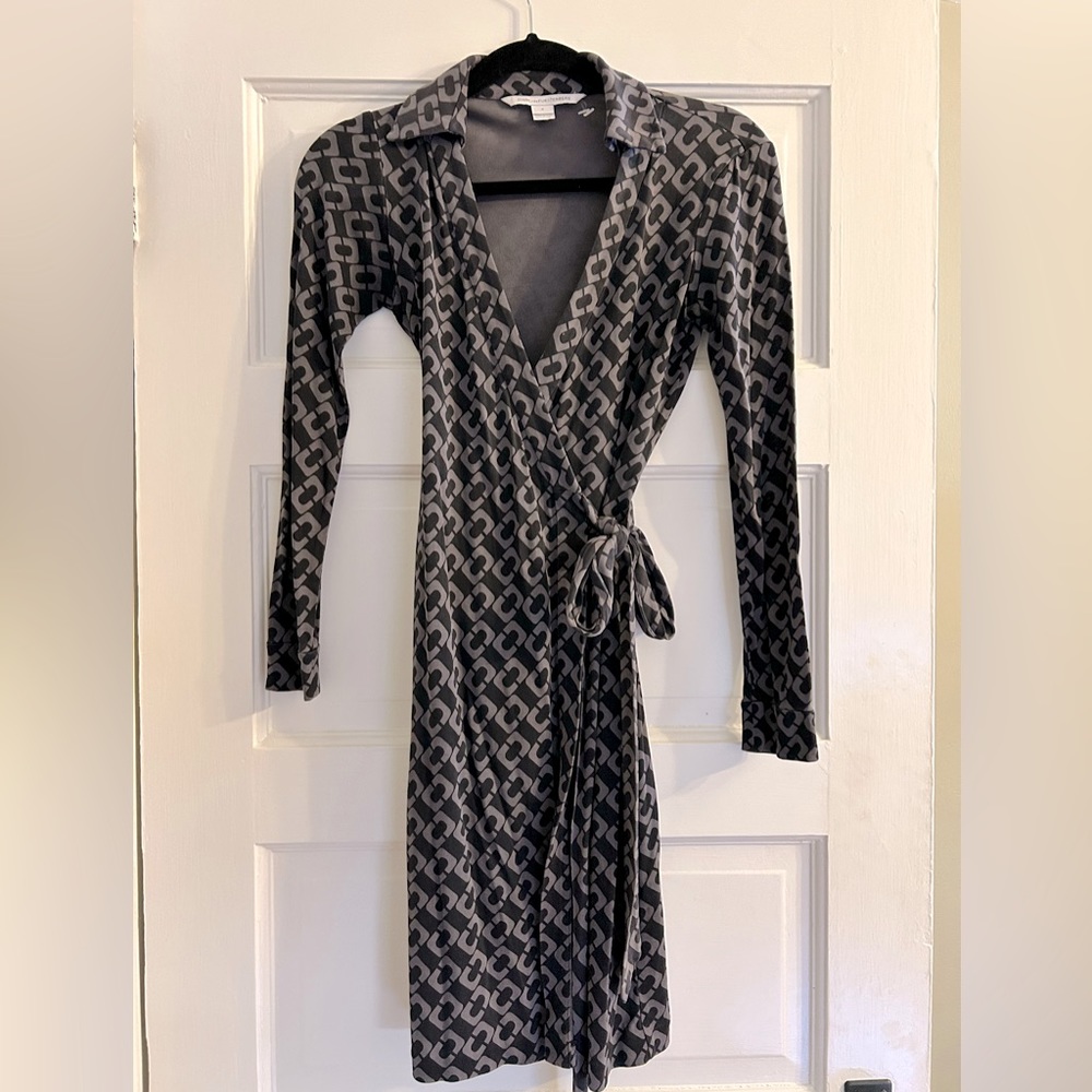 DVF classic silk wrap dress
